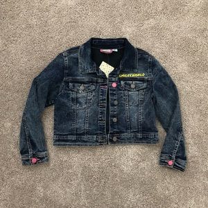Girls Smiley World Denim Jacket